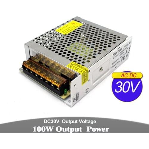 Variable DC Power Supply 30V 3.3A 100W Transformers AC100-240V AC DC30V SMPS For Electrical Machinery Equipment cctv