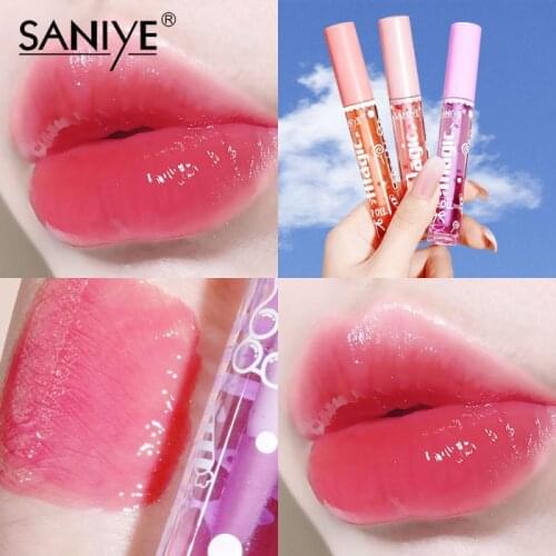 Transparent Lip Gloss Clear Oil Mirror Liquid Lipstick Long-lasting Moisturizing Deep Nourishing Sexy Cute Fruit Lip Balm TSLM1