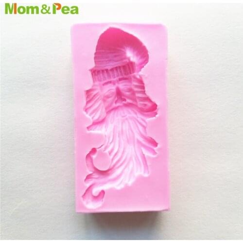 XK539 Old Man Head Shaped Silicone Mold Gum Paste Chocolate Ornamental Fondant Mould Cake Decoration Tools