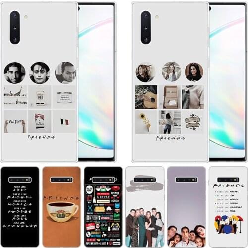 Friends tv show luxury Silicone Case for Samsung Galaxy Note 10 Pro 9 8 5 M30S M40 S10E S10 5G S9 S8 Plus S7 S6 Edge S5 Cover