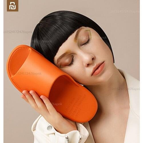 Xiaomi mijia slippers home solid color slippers men and women wear net red fashion bathroom bath EVA slippers