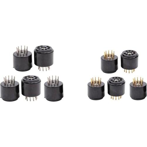 9Pin Vacuum Tube Socket Testing Saver for 6DJ8 12AX7 ECC83 B339 CV492 6L13 12AU7 ECC82 B329 Hifi Tube AMP