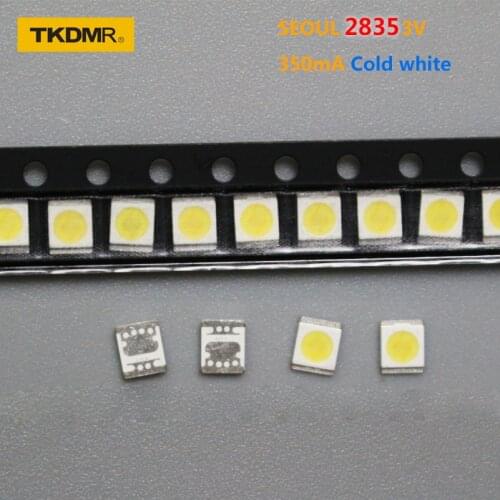 TKDMR 100pcs LED Backlight High Power 1W 2835 3V Cool white 100-110LM For LED LCD Backlight TV Application LCD TV Backlight
