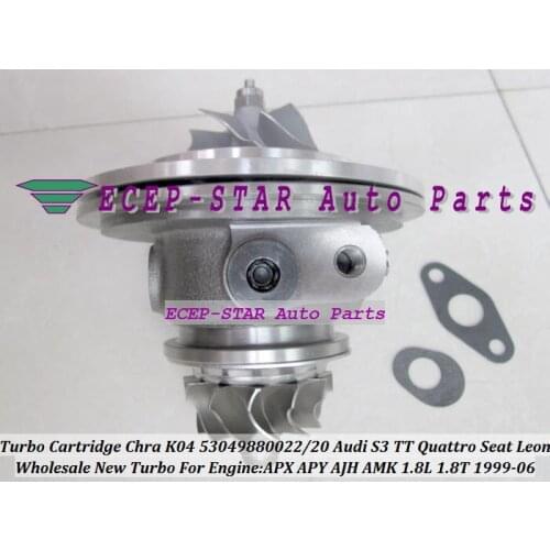 Turbo Cartridge CHRA Turbocharger K04 53049880022 53049880020 For AUDI S3 TT Qua-tro Seat LEON 1.8T 1999-06 APX APY AJH AMK 1.8L