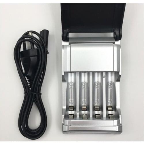 C905W 4 Slots LCD Display Smart Intelligent li-ion Battery Charger For AA/AAA NiCd NiMh Rechargeable Batteries EU /US Plug