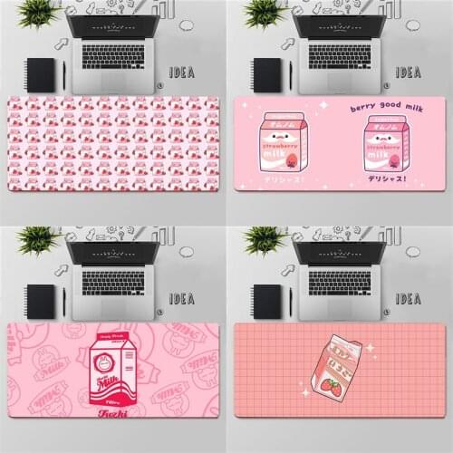 YNDFCNB Top Quality Cute Japanese Strawberry Milk Beautiful Anime Mouse Mat Free Shipping Large Mouse Pad Keyboards Mat