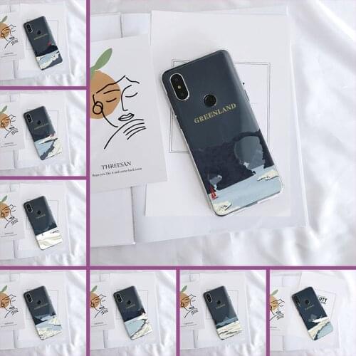 Back Cover For Xiaomi Mi Max Mix 1 2 2S 3 Art Mountain Aesthetic Beach Travel Phone Case Silicone For Xiaomi Mi Note 1 2 3