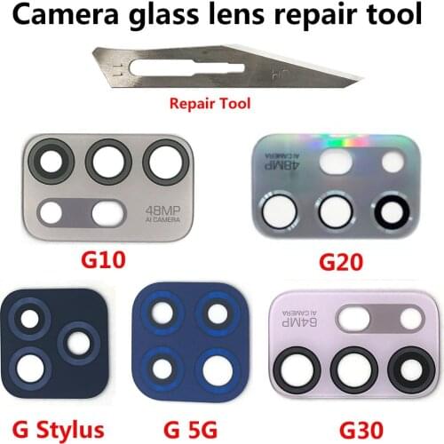 For Motorola Moto G Stylus 5G Play G10 G20 G30 Fusion Plus Back Camera Lens Rea|r Screen Protector Film with glud