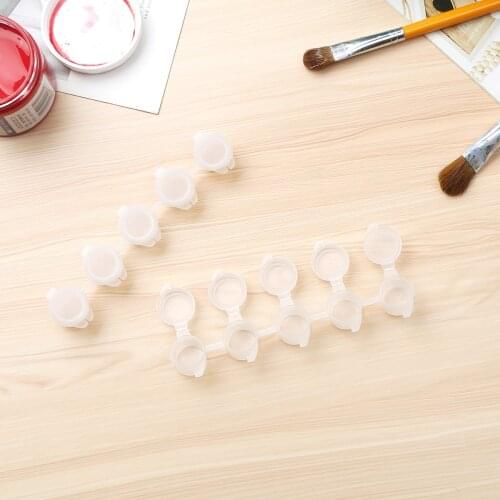 30 Strips 5/6/8 Slots Storage Pots Mini Empty Paint Pods Plastic Watercolor Pigment Containers Portable Small Palette Organizers