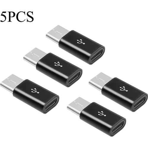 5PCS Type-C Adapter Android to type-c Synchronous Data Charging Adapter Phone Adapter Charging Data Adapter for Android