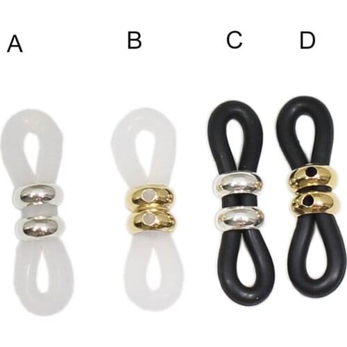 Beadsnice 14K Gold Filled/Sterling Silver Rubber Connectors For Eye Glasses Holder Necklace Chain 40193