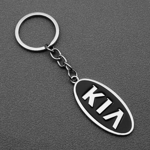 Zinc Alloy Grill Key Chain Keychain Metal Chrome Ring For KIA Ceed K3 K4 K5 Sportage R QL KX5 Sorento KX3 KS3 RIO Cerato Optima