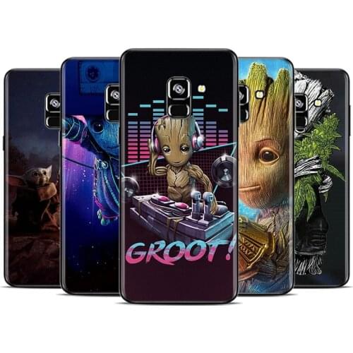 Marvel Cute Groot For Samsung Galaxy A9 A8 A7 A6 A5 A3 Star Plus M31S M60S M40 M30 M21 M20 M10 M10S Phone Case