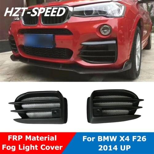 FRP Material Fog Lamp Box Light Cover For BMW X4 F26 Sport Car Version 2014 Up