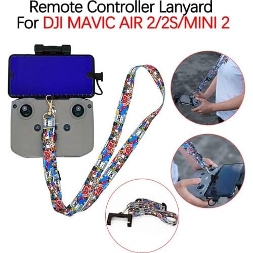 For DJI MAVIC AIR 2 2S MINI 2 Drone Remote Controller Graffiti Lanyard Hook Safety Strap Neck Belt Sling Mount Accessories