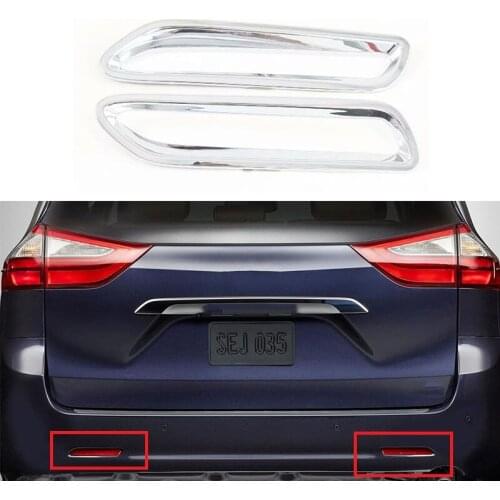 For Toyota Sienna (XL30) 2013 -2020 Chrome Car Styling Rear Fog Light Cover Car Exterior Accessories