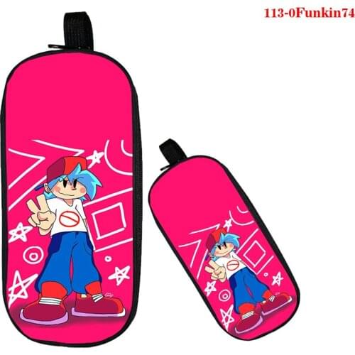 Double Layer 3D Friday Night Funkin Pencil Case Fashion High Quality Functionary Cosmetic Bags Boys Pen Bag Students Storage Bag