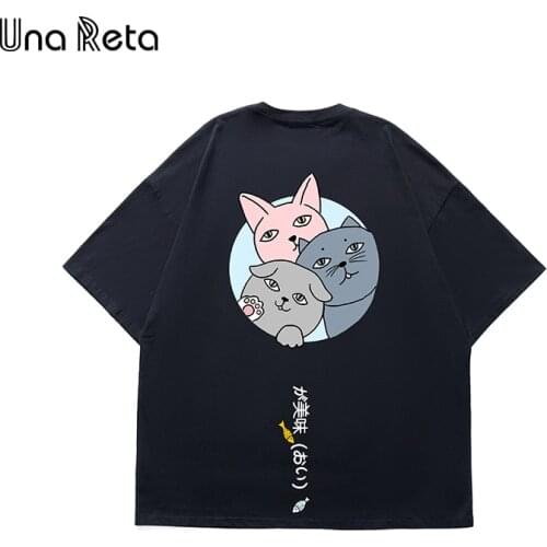 Una Reta Summer T-shirt Men 2021 New Casual Cotton Short Sleeve Tops Plus Size Men Clothing Lovely Print Couple T-shirt