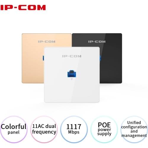 IP-COM W36AP AC1200 Dual Band Gigabit In-Wall Access Point Gigabit Wireless Panel AP High Gain Antenna Support PoE