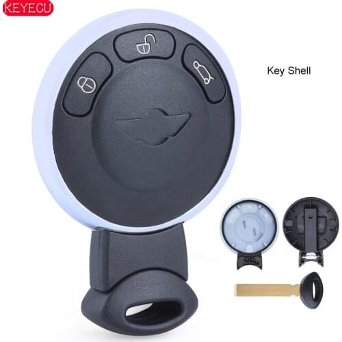 KEYECU Smart Remote Key Shell Case Fob 3 Button for BMW Mini Cooper R56 R57 R58 R60 R61 20072008 2009 2010 2011 2012 2013 2014