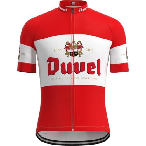 1992 Racing Belgium Duvel Team Man Retro Cycling Jersey Short Sleeves Clothing Triathlon Mtb Bike Jersey maillot ciclismo hombre