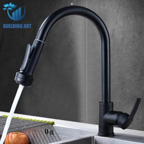 Brass Put Out Kitchen Faucet Kitchen Taps Sink Mixer Rotate Kitchen Taps 4Ways Column&Shower Mode Hot Cold Mixer Crane Lead Free