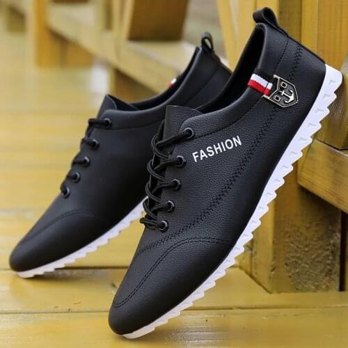 New Sea Captain Loafers Leather Mens Casual Shoes 2021 Moccasin Shoes Breathable Non-Slip Black Driving Shoes