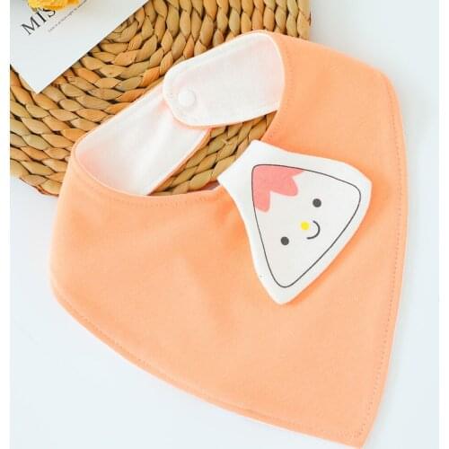 High Quality Bandana Bib Waterproof Cartoon Unisex Baby Girl Boy Feeding Bibs Infant Slabber Triangle Cotton Burp Cloth