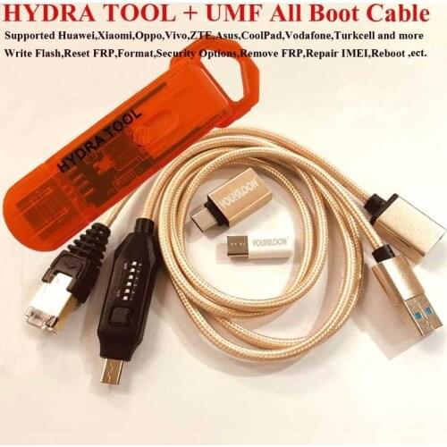 100% Original News hydra tool dongle for all HYDRA Tool softwares + UMF All Boot in one boot cable (EASY SWITCHING) & Micro