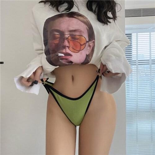 New European Style Cotton Panties Sexy Solid Color Panties Womens Sports Comfort Cnderwear Low Waist Seamless Briefs Lingerie