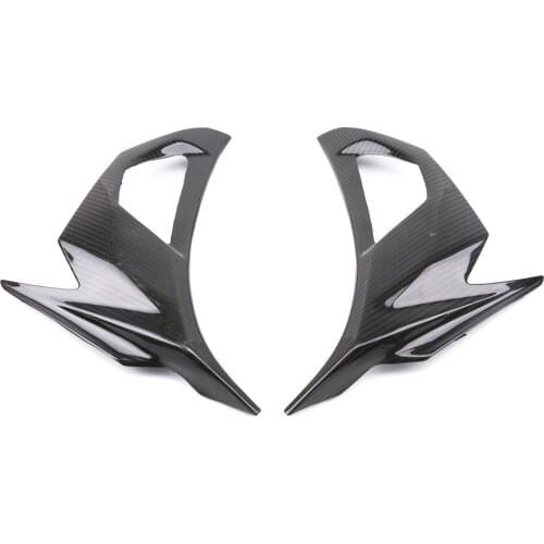 For Kawasaki Ninja 400 2018 2019 One Pair Turn Light Cover Plate-Black-Motorcycle Sidelight Decorative Guard Shell-Carbon Fiber