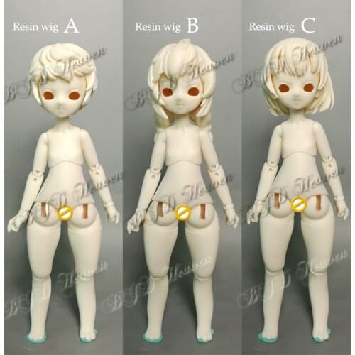 HeHeBJD 1/6 scale Bumnilla resin wigs make up free eyes hot dolls resin toy gifts free shipping