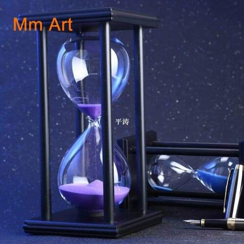 60 Minutes Hourglass Sand Timer For Kitchen School Modern Wo