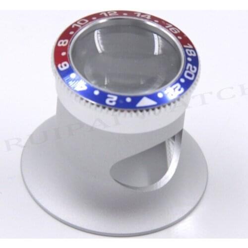 Premium Quality 3X/5X/10X/20X Watch Collectors Eye Loupe RLX GMT Blue/Red Series