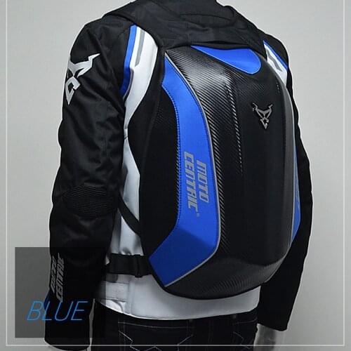 New Carbon Fiber Motorcycle Backpack Riding Bag MC Backpack Rider Motorcycle Waterproof Hard Shell Moto Backpack Bag