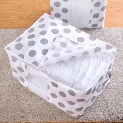 Foldable Storage Bag Quilt Pillow Blanket Organizer Moisture-proof Clothes Storage Bag Home Closet Clothing Sorting Box Pouches