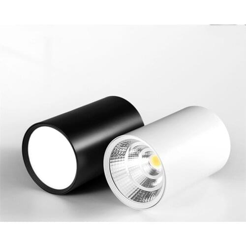 SMD 5730 LED Spot Light White Black Dimmable 85-265v COB Downlight 7W 10W 15W 18W 24W 30W 40W Ceiling Lamp Dining room Lighting