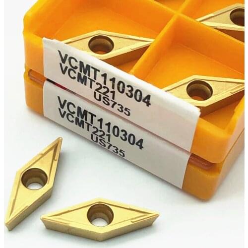 VCMT110304 VP15TF VCMT110304 UE6020 US735 CNC turning inserts machine tool parts carbide milling cutter VCMT 110304 lathe tools