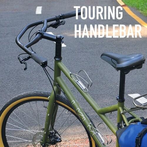 Bikepacking Touring Bicycle Cruiser City Road Bike Bend H Handlebar Cross Country for 31.8mm Stem Multifunctional accessories