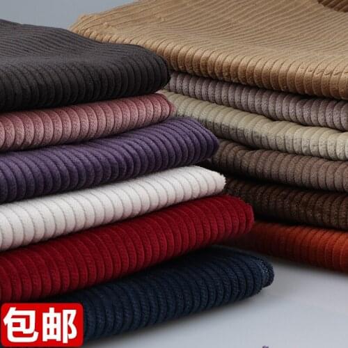 The spring and autumn period and the corduroy fabric six flannelette sand washing fabrics without playing casual pants suit