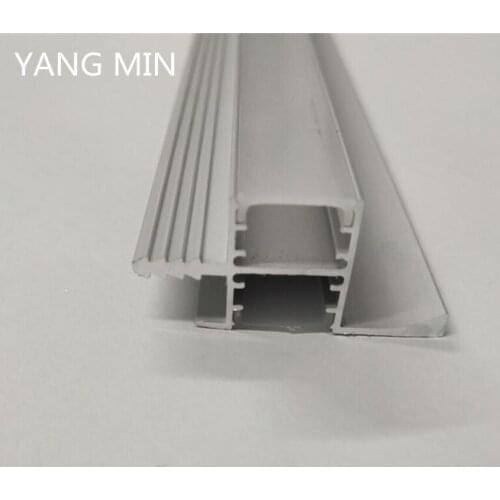 YANGMIN Free Shipping 1M/PCS aluminium bracket for aluminium profiles indoor profile channel with milky white cover