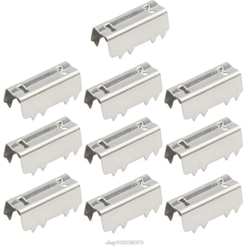 10pcs 3D Printer GT2 Open Belt Clip Open-end Timing Belts Belt Clamp Crimp Style F06 21 Dropship