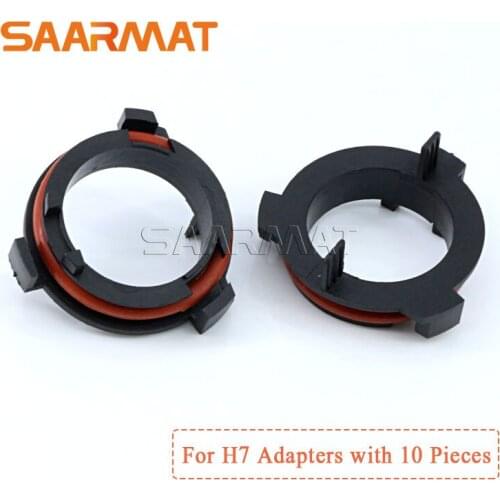 10Pcs H7 LED Bulb Headlight Holder Adapter Conversion Kit For Honda CRV Opel Mazda