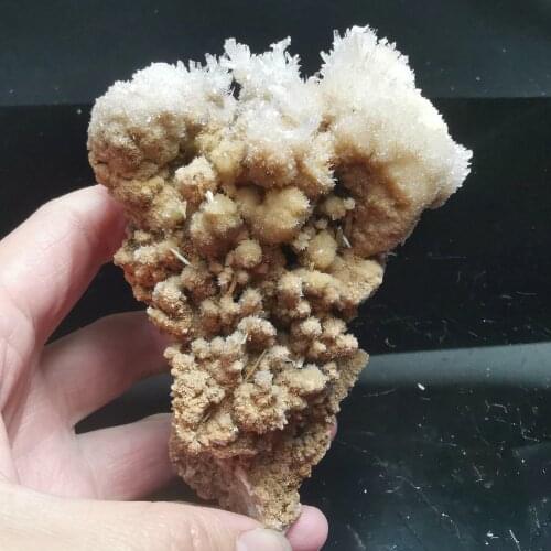 192.2gNatural rare cactus flower calcite and crystal stone mineral specimen healing energy furniture decoration QUARTZ GEM