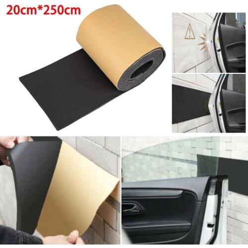 250*20cm Auto Door Protector Garage Rubber Wall Bumper Sticker Safety Parking Corner Strips Protection Washable Car Accessories