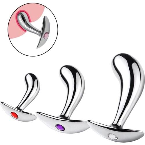 3 Pcs/Set Metal Smooth Anal plug Butt Masturbation G Spot Massager Vaginal Dilator Butt Plug Sex Toys For Women BDSM Accessories