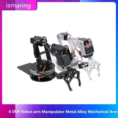6 DOF Robot arm Manipulator Metal Alloy Mechanical Arm Clamp Claw Kit MG996R DS3115 for Arduino Robotic Education