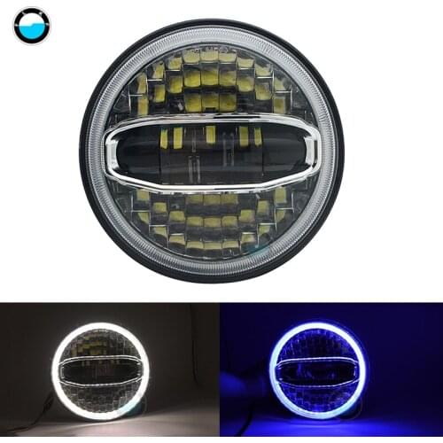 7 Inch 108W DOT SAE E9 Led Car Motorcycle Headlight For BMW Softail Cafe Racer Chopper Honda 7" Bucket Housing