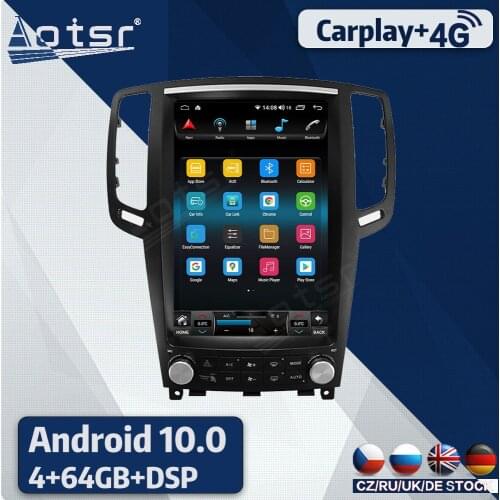 Android 10 For Infiniti G25 G37 2010 2012 2014 Car DVD GPS Navigation Auto Radio Stereo Video Multimedia Player Carplay HeadUnit