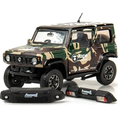 BM original factory simulation 1:64 alloy car model small car Suzuki Jimny co-branded Aape can open the door